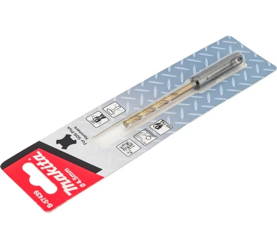 Сверло по металлу SDS-plus 4.5x110 мм, HSS-TiN Makita B-57439