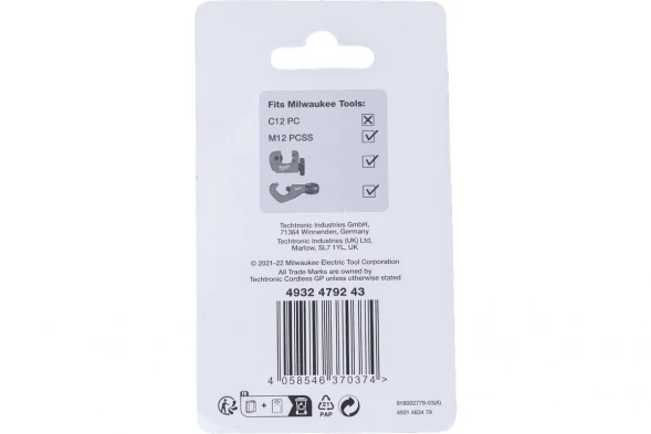 Лезвия по нержавеющей стали для трубореза Milwaukee