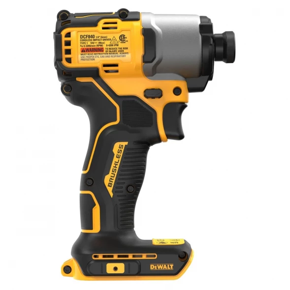 Шуруповерт аккумуляторный DEWALT DCF840NT, 18 В, 192 Нм, 4200 уд/мин, без АКБ и ЗУ, в кейсе TSTAK (DCF840NT-XJ)