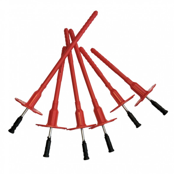 Дюбель для теплоизоляции FasadPro тарельчатый со стальным гвоздем и термоголовкой, 10 мм х 130 мм