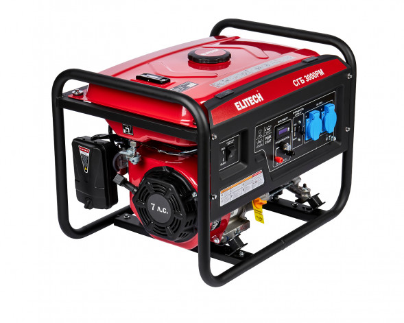 Генератор бензиновый Elitech СГБ 3000РМ