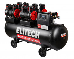 Безмасляный малошумный компрессор Elitech HD ACF 1200-200S 