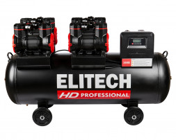 Безмасляный малошумный компрессор Elitech HD ACF 1200-200S 