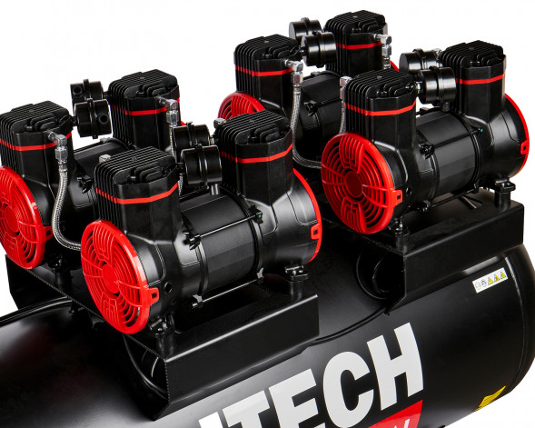 Безмасляный малошумный компрессор Elitech HD ACF 1200-200S 