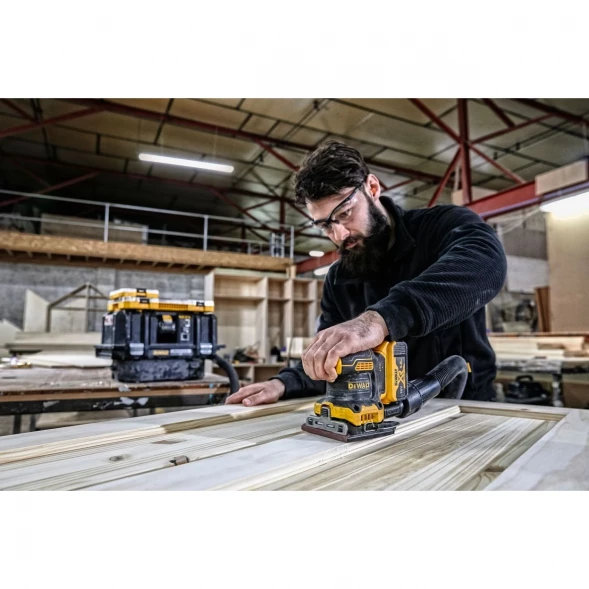  Вибрационная плоскошлифовальная машина аккумуляторная DEWALT DCW200N, 18 В, 13500 кол/мин, без АКБ и ЗУ (DCW200N-XJ)
