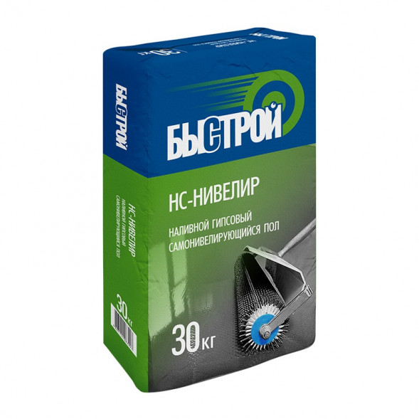 Наливной гипсовый пол Быстрой НС-нивелир, 30 кг