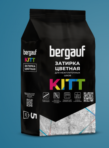 Затирка Bergauf Kitt белая, 1-5 мм, 5 кг    