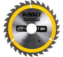 Пильный диск DEWALT CONSTRUCTION DT1937, 165/30 мм.