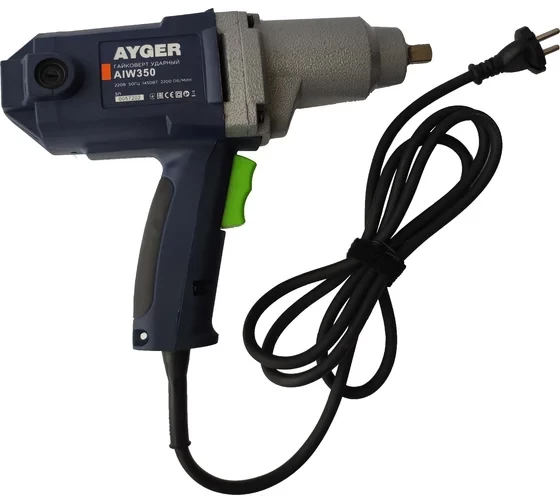 Гайковерт электрический ударный AYGER AIW350