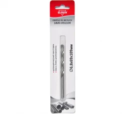 Сверло по металлу HSS-G (6.8х69х109 мм; Р6М5) Elitech 1820.051100