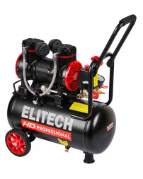 Компрессор безмасляный малошумный Elitech ACF 300-24S 