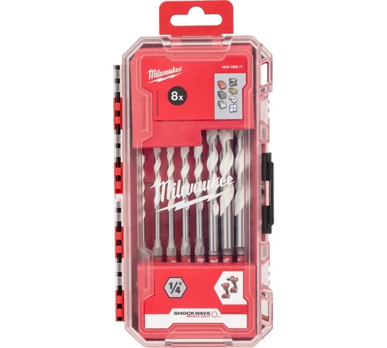 Сверла GEN III HEX набор 8 предметов по мультиматериалам Milwaukee 