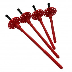 Дюбель для теплоизоляции FasadPro тарельчатый со стальным гвоздем и термоголовкой, 10 мм х 210 мм