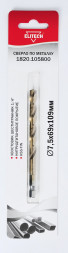 Сверло по металлу (7.5х69х109 мм; HSS-TIN; HEX1/4) ELITECH 1820.105800