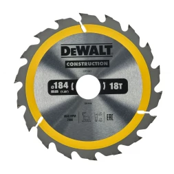 Диск пильный по дереву DEWALT CONSTRUCTION DT1941, 184х30х1.7 мм 
