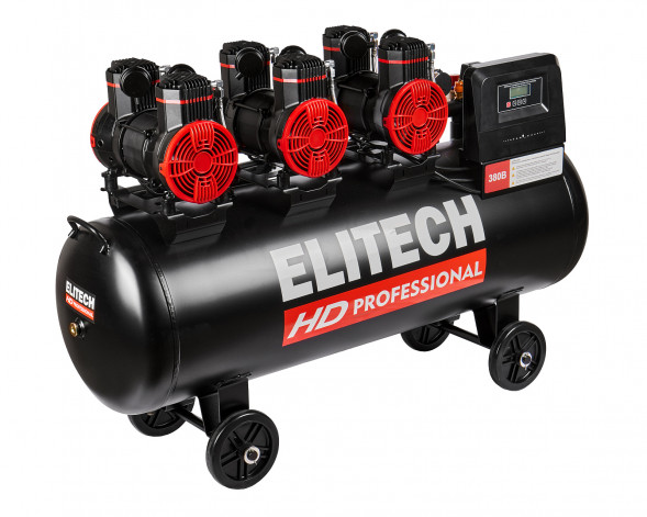 Безмасляный малошумный компрессор Elitech HD ACF 750-160S 
