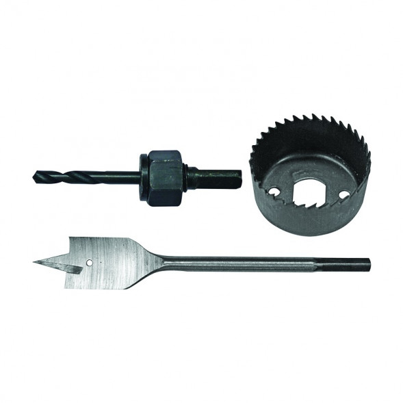 Набор для врезки дверных защелок Biber 75712 (3 предмета)