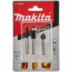 Набор фрез 3 шт. хвостовик 6 мм Makita D-70459