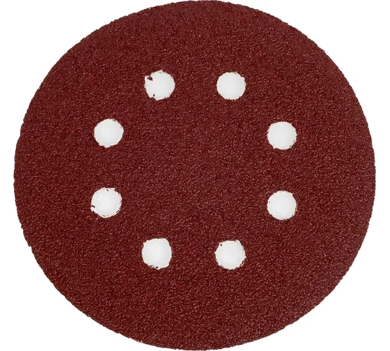 Круг шлифовальный на липучке (5 шт; 125 мм; P220; 8 отверстий) Elitech 1820.038700
