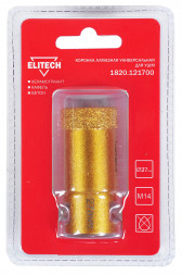 Коронка алмазная (27 мм; М14) ELITECH 1820.121700