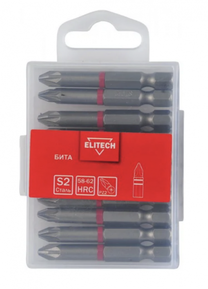 Бита PZ1, 70 мм, 10 шт Elitech 1820.149300