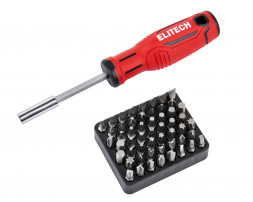 Отвертка и набор бит Elitech 290001 