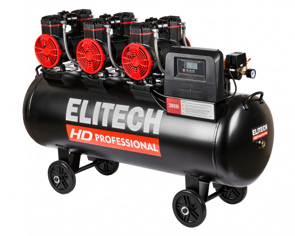 Безмасляный малошумный компрессор Elitech HD ACF 900-160S 