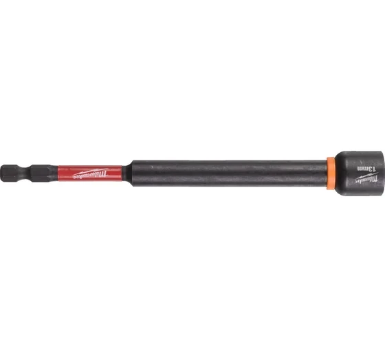 Насадка магнитная торцевая Milwaukee SHOCKWAVE 1/4&amp;quot;Hex, 13х150 мм 