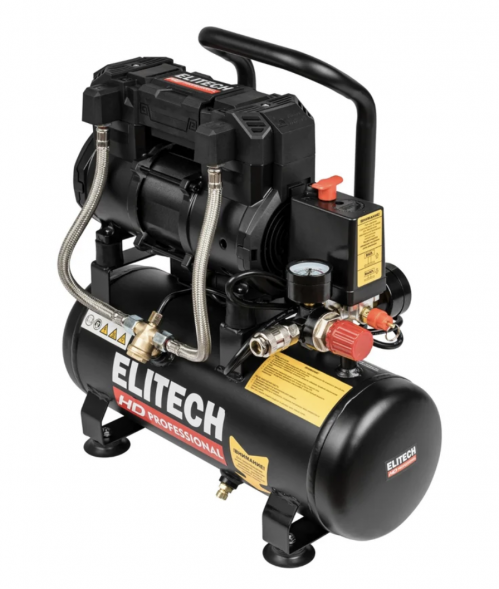 Компрессор безмасляный малошумный Elitech ACF 200-8S (E0501.001.00)