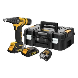 Заклепочный пистолет аккумуляторный DEWALT DCF403D2GT, 18 В, в кейсе TSTAK