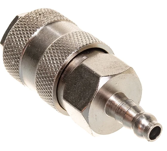 Переходник рапид – ёлочка 6 мм с обжимным кольцом 6-11 мм Elitech 0704.018200