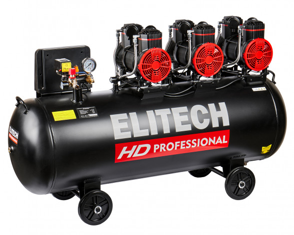 Безмасляный малошумный компрессор Elitech HD ACF 900-200S 