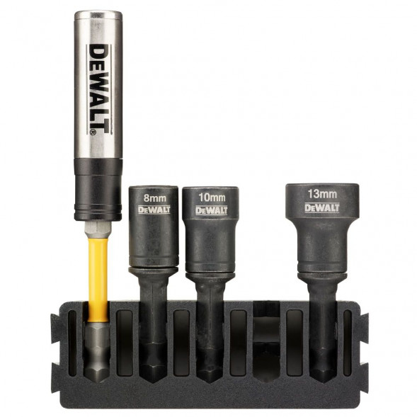 Набор торцевых головок с держателем, 3 шт DEWALT DT70827 (DT70827-QZ)