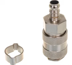 Переходник рапид – ёлочка 8 мм с обжимным кольцом 8-13 мм Elitech 0704.018300