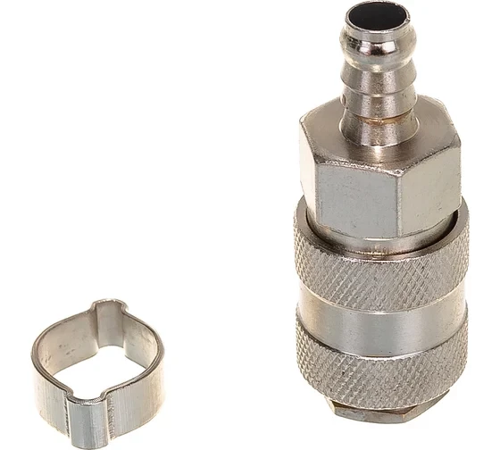 Переходник рапид – ёлочка 8 мм с обжимным кольцом 8-13 мм Elitech 0704.018300