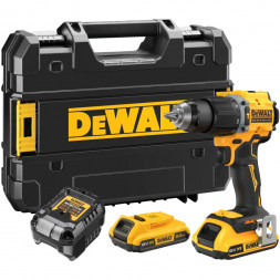   Ударная дрель-шуруповерт DEWALT DCD799D2T, 18 В, 1650 об/мин, 28050 уд/мин, с 2 АКБ 2 Ач и ЗУ, в кейсе TSTAK (DCD799D2T-QW)