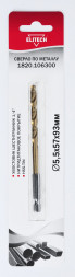 Сверло по металлу (5.5х57х93 мм; HSS-TIN; HEX1/4) ELITECH 1820.106300