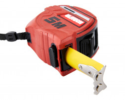 Рулетка Elitech 310302, 5 м, 25 мм, магнитный зацеп, автостоп, утолщенное полотно