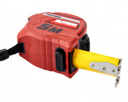 Рулетка Elitech 310302, 5 м, 25 мм, магнитный зацеп, автостоп, утолщенное полотно