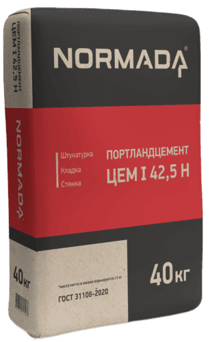 Цемент ПЦ500Д0 NORMADA PREMIUM 40 кг.
