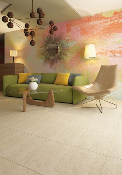 Керамогранит TRAVERTINO светло-бежевый 80x80 см