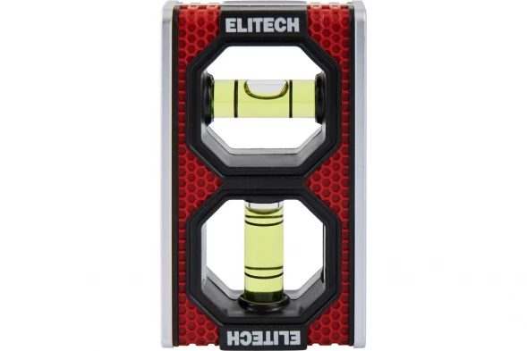 Уровень пузырьковый мини магнитный, 2 глазка Elitech 320201