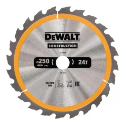 Диск пильный по дереву DEWALT CONSTRUCTION DT1956, 250х30х2 мм 
