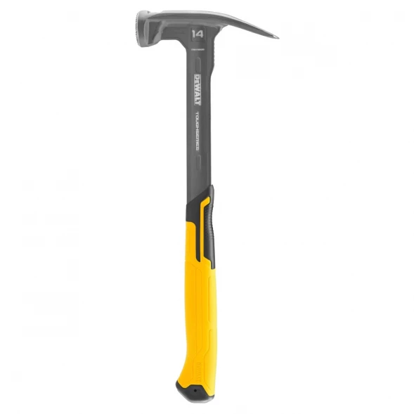 Молоток с прямым заострённым гвоздодёром DEWALT DWHT51138-0 TOUGHSERIES, облегчённый 397 г. 