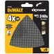Шлифлисты дельта DEWALT DTM3095, 93x93 мм, 240 G, 5 шт.