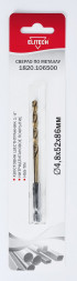 Сверло по металлу (4.8х52х86 мм; HSS-TIN; HEX1/4) ELITECH 1820.106500