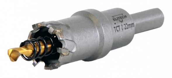 Коронка по металлу твердосплавная 22 мм ELITECH 1820.138300