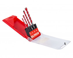 Набор сверл универсальных Multi Construction 4, 6, 8, 10 мм Elitech 1820.172000