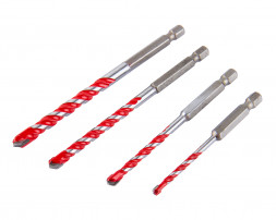 Набор сверл универсальных Multi Construction 4, 6, 8, 10 мм Elitech 1820.172000