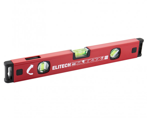 Уровень пузырьковый 40 см, магнитный, 3 глазка Elitech 32010
